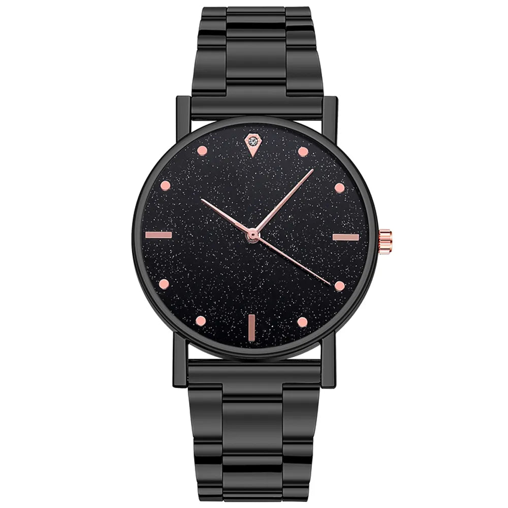 Stainless Steel Band Wristwatch