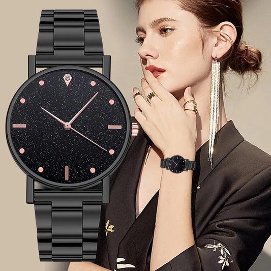 Stainless Steel Band Wristwatch